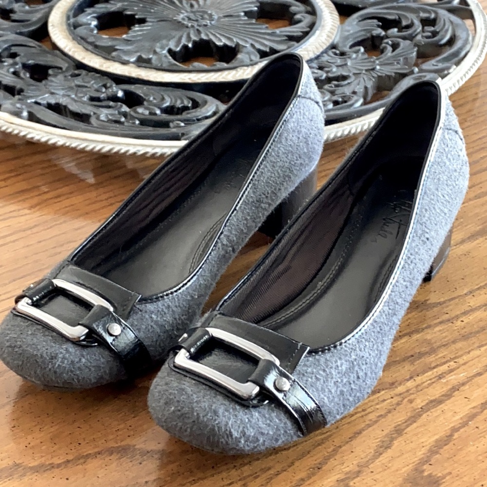 🔷Buckle Front low heel shoes